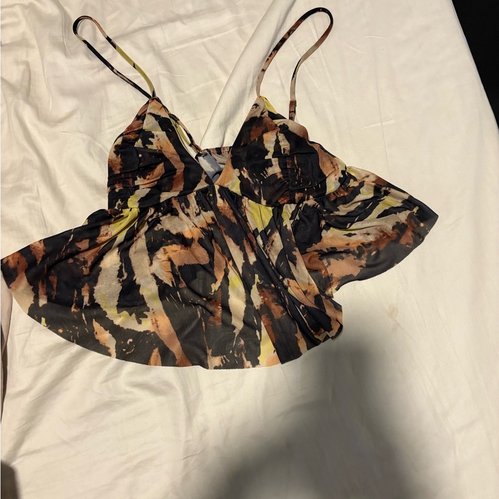 Urban outfitters blouse cropped